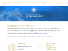 Tablet Screenshot of infinity-alignment.com